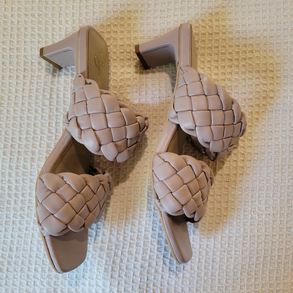 42 Gold Elegant Women's Braided Sandals - Cream - Picture 9 of 11